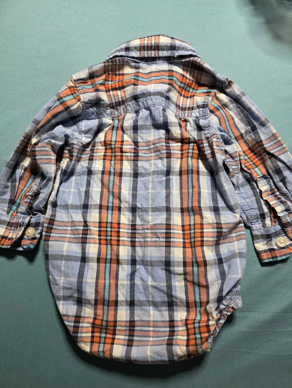 OshKosh B'gosh 12M Plaid Bodysuit
